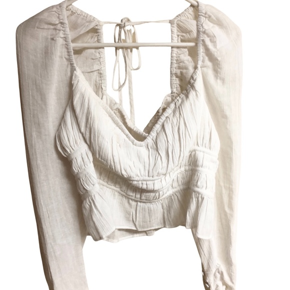 FREE PEOPLE | Aurora Long Sleeve Top M - Picture 3 of 10